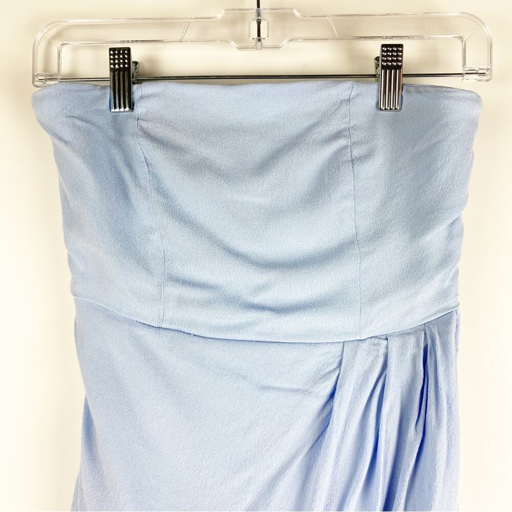 Superdown Roslyn Tulip Dress Baby Blue Strapless Women’s Size Small - Picture 4 of 10